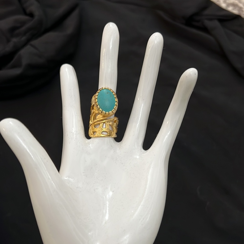 Turquoise Adjustable ring - Picture 6 of 11